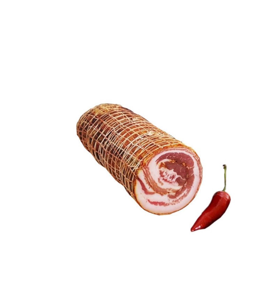 Pancetta di suino piccante